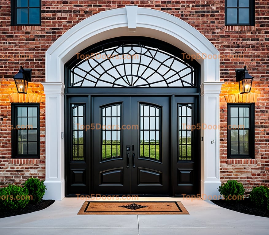 Tennessee wrought iron french door georgian Door