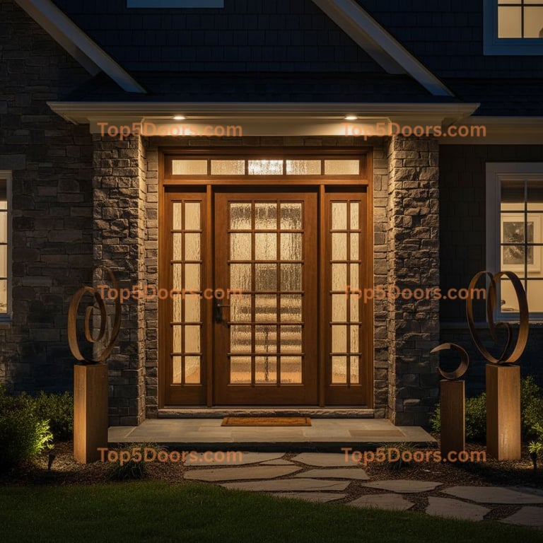 Tennessee wrought iron single cape cod Door