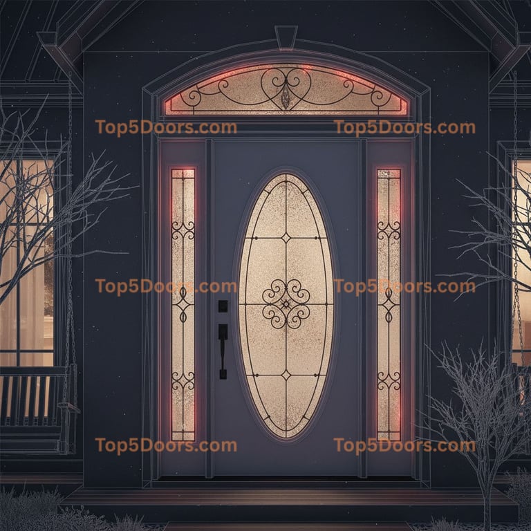 Tennessee wrought iron steel frame modern farmhouse Doo