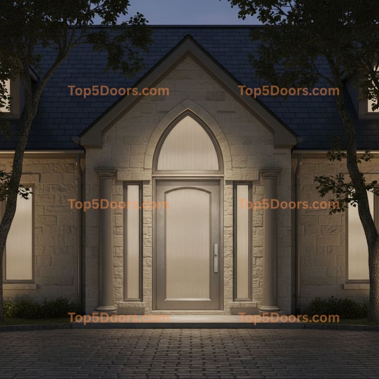 Texas arched single georgian Door