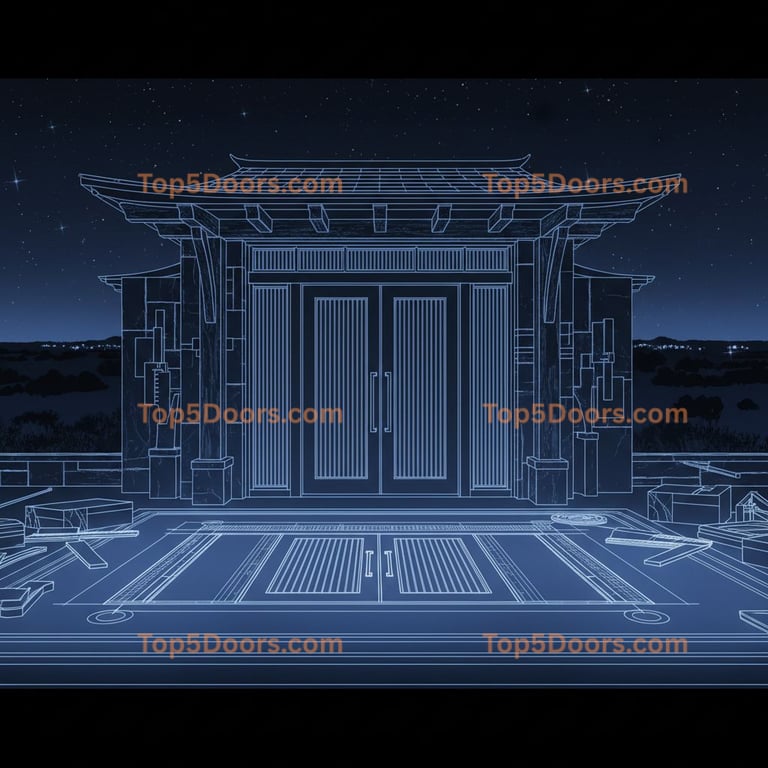 Texas office door french provincial Door