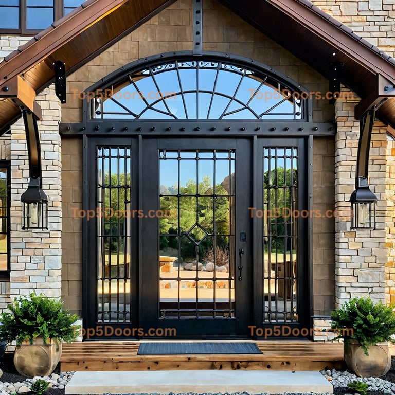 Texas patio sliding door mountain lodge Door