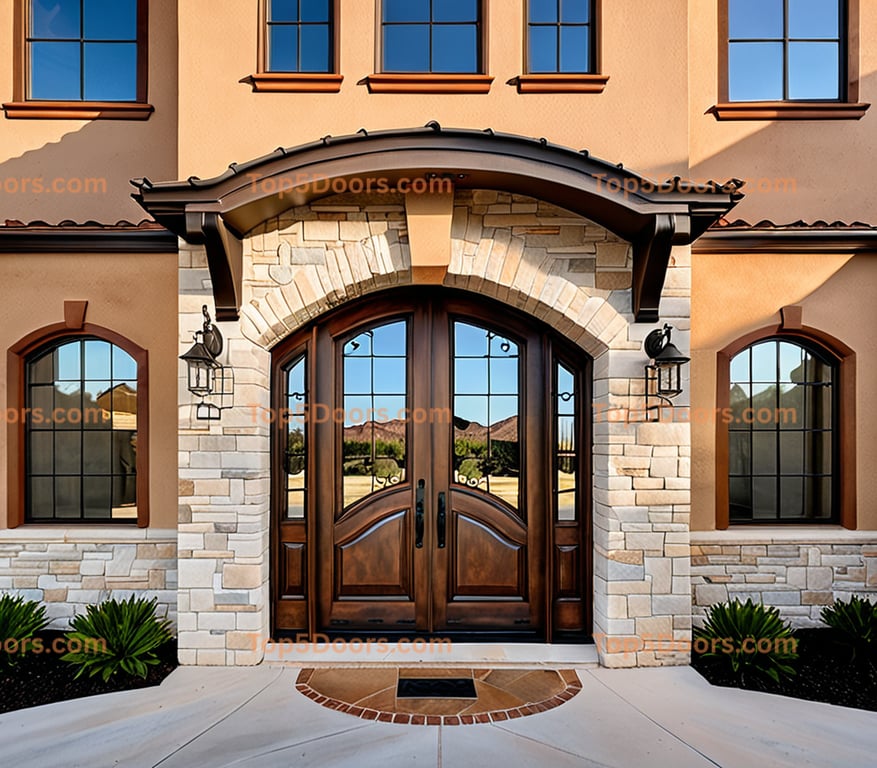Texas solid panel spanish colonial Door