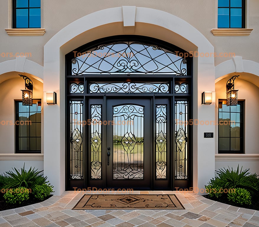 Texas steel frame mediterranean Door