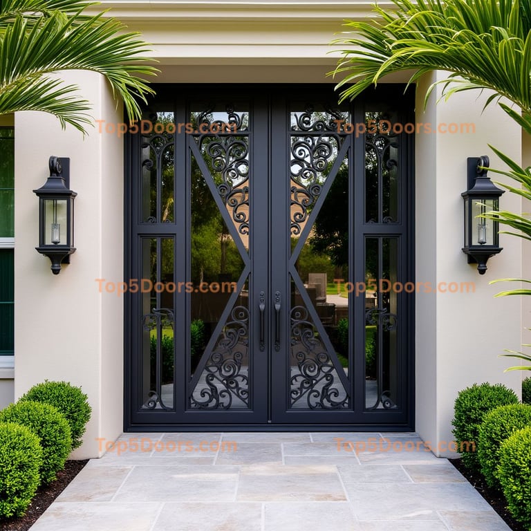 Texas wine cellar door modern Door