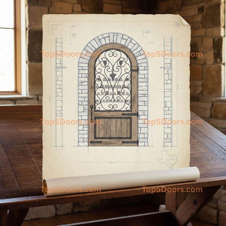 Texas wine cellar door mountain lodge Door