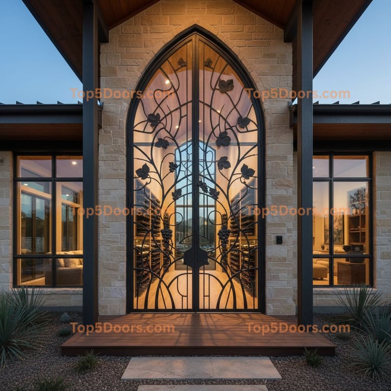 Texas wine cellar door korean modern Door