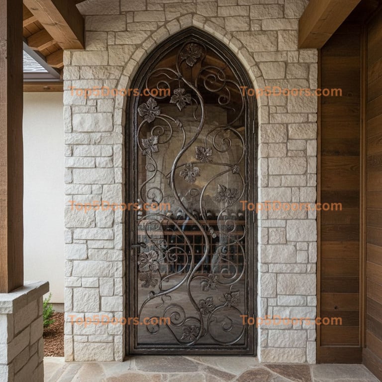 Texas wine cellar door modern farmhouse Door