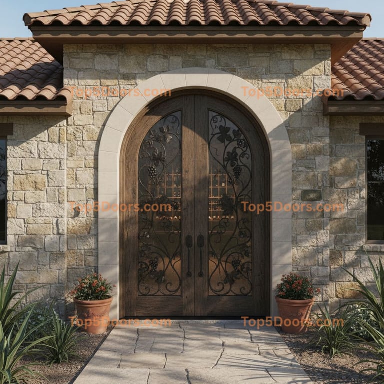 Texas wine cellar door mediterranean Door