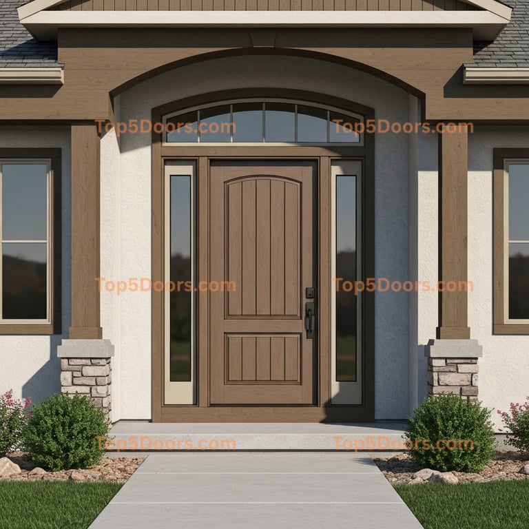 Utah arched single korean modern Door