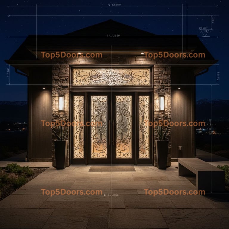 Utah barn door victorian Door