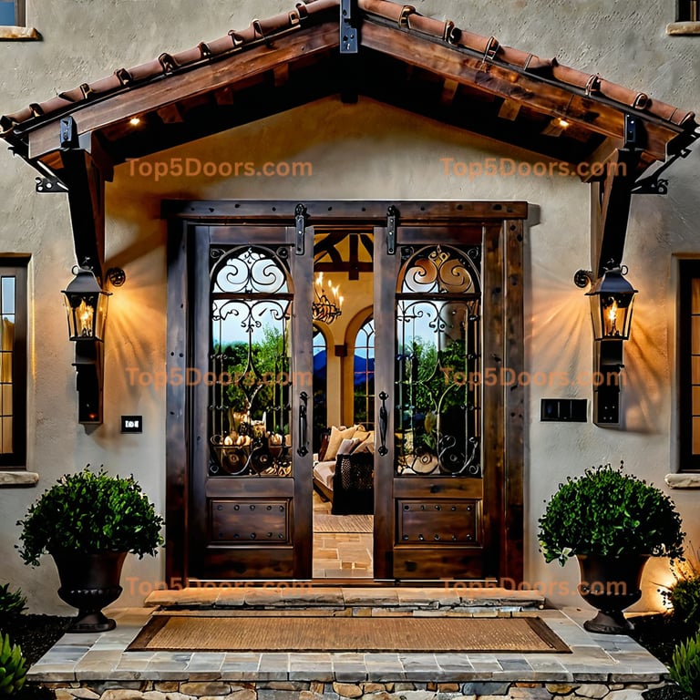 Utah barn door french country Door