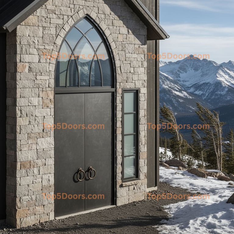 Utah double mountain lodge Door