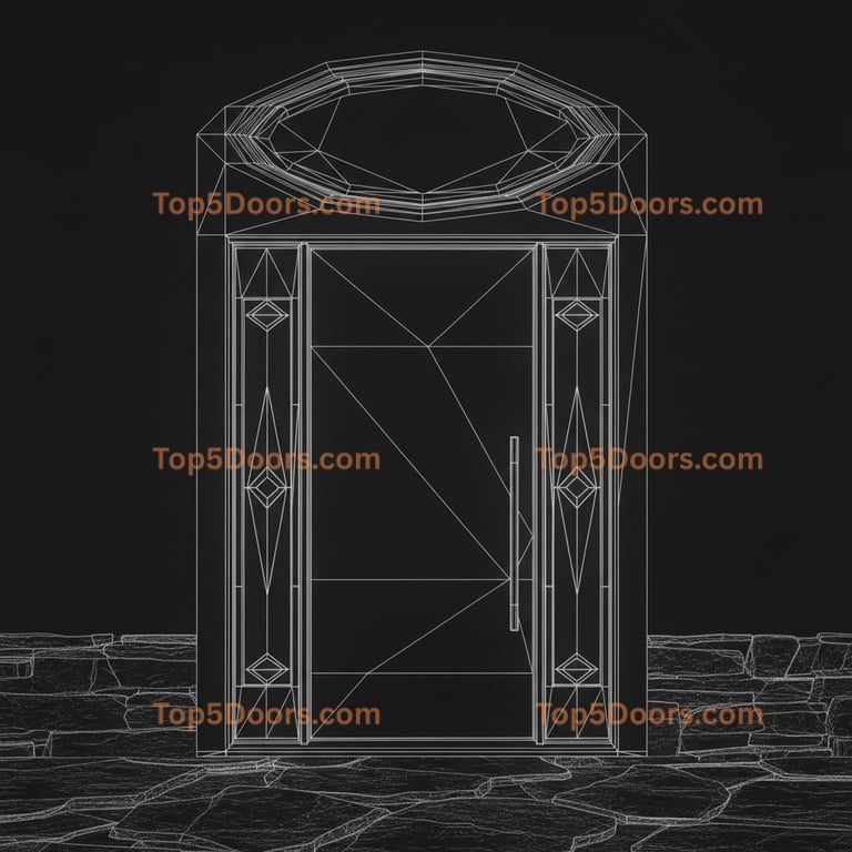 Utah front entry door scandinavian Door
