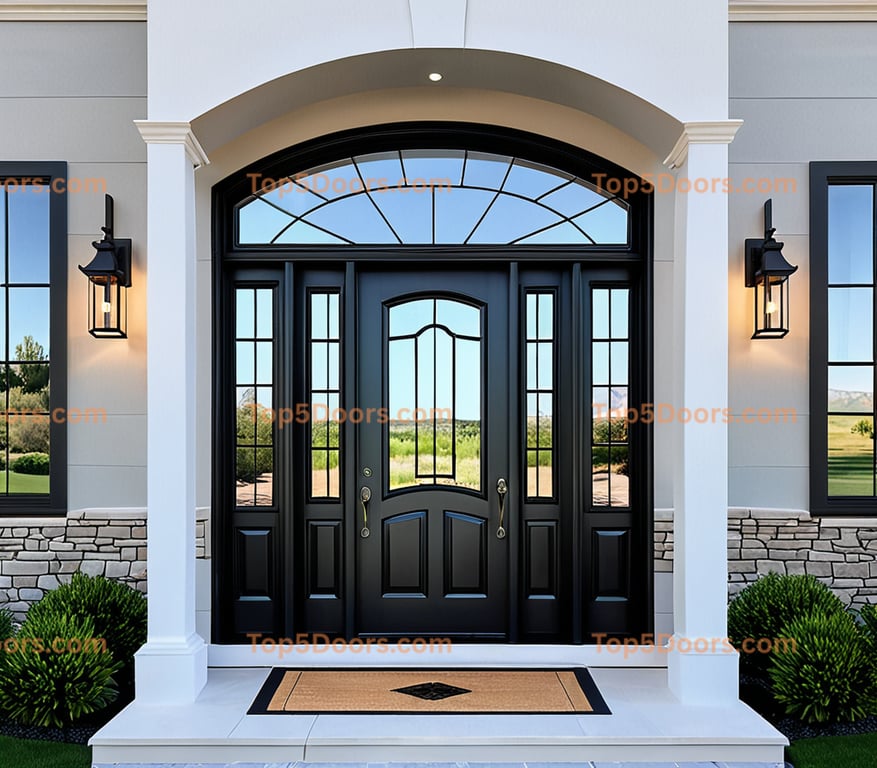 Utah glass paneled french country Door