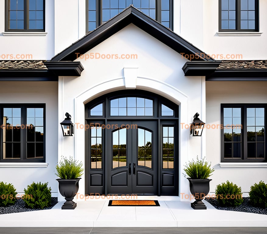 Utah glass paneled french country Door