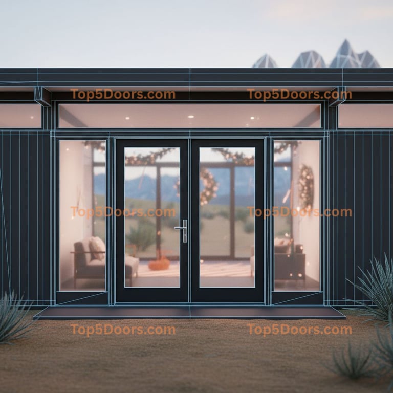 Utah patio sliding door mid-century modern Door