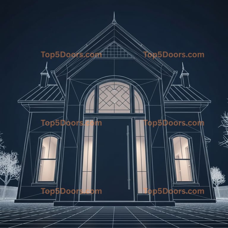 Utah pivot victorian Door