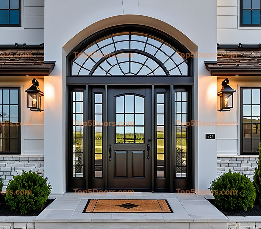 Utah steel frame modern farmhouse Door