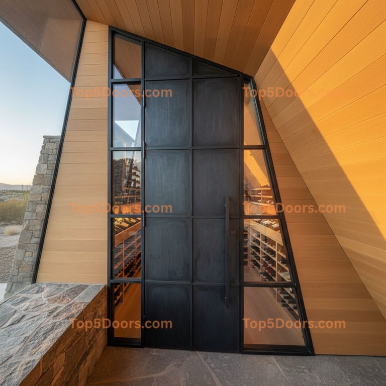 Utah wine cellar door scandinavian Door