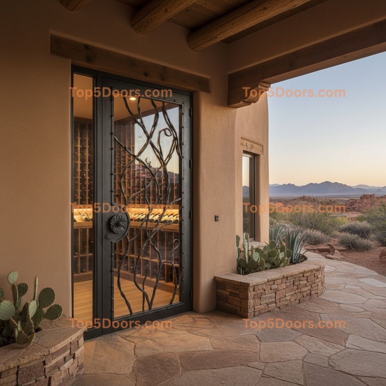 Utah wine cellar door southwestern Door
