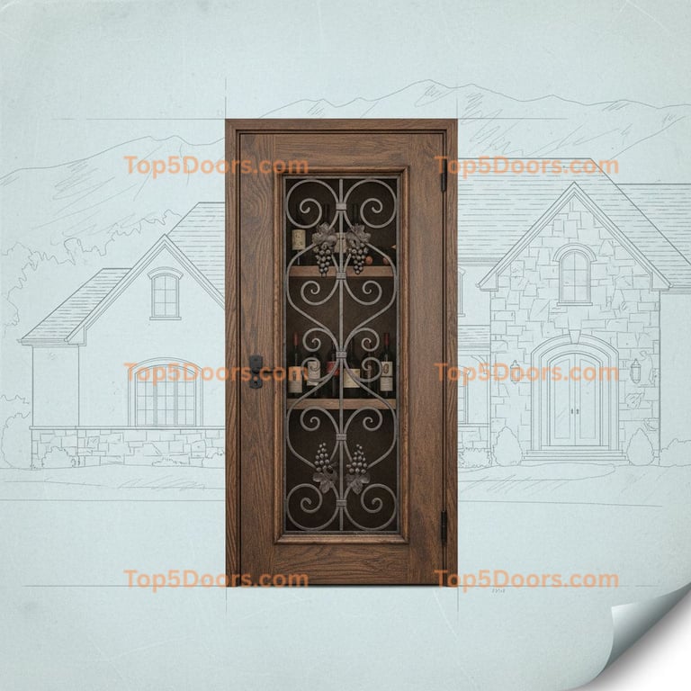 Utah wine cellar door french provincial Door