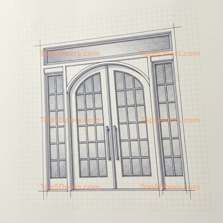 Vermont arched double coastal Door