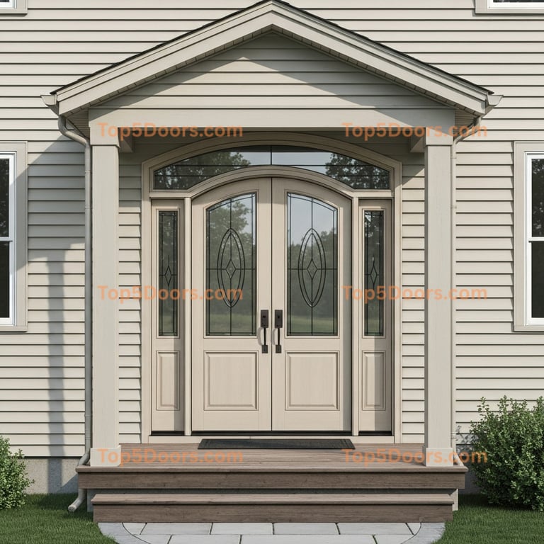 Vermont arched double minimalist Door