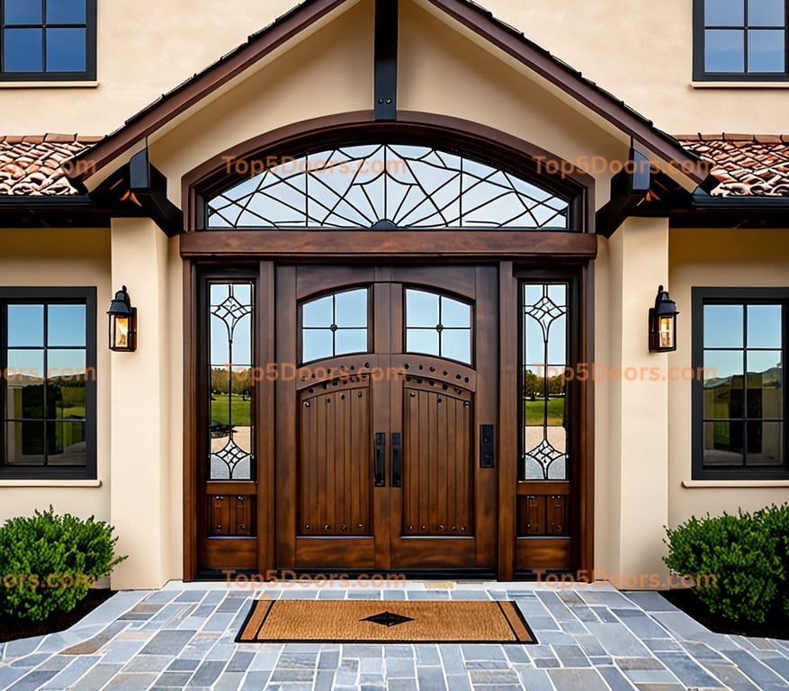 Vermont barn door spanish colonial Door