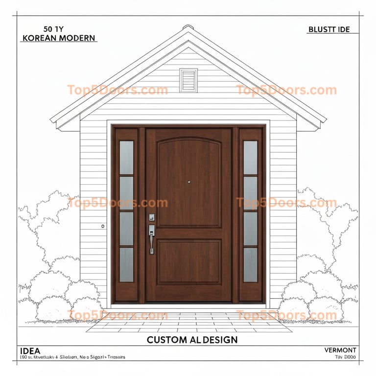 Vermont entry door korean modern Door
