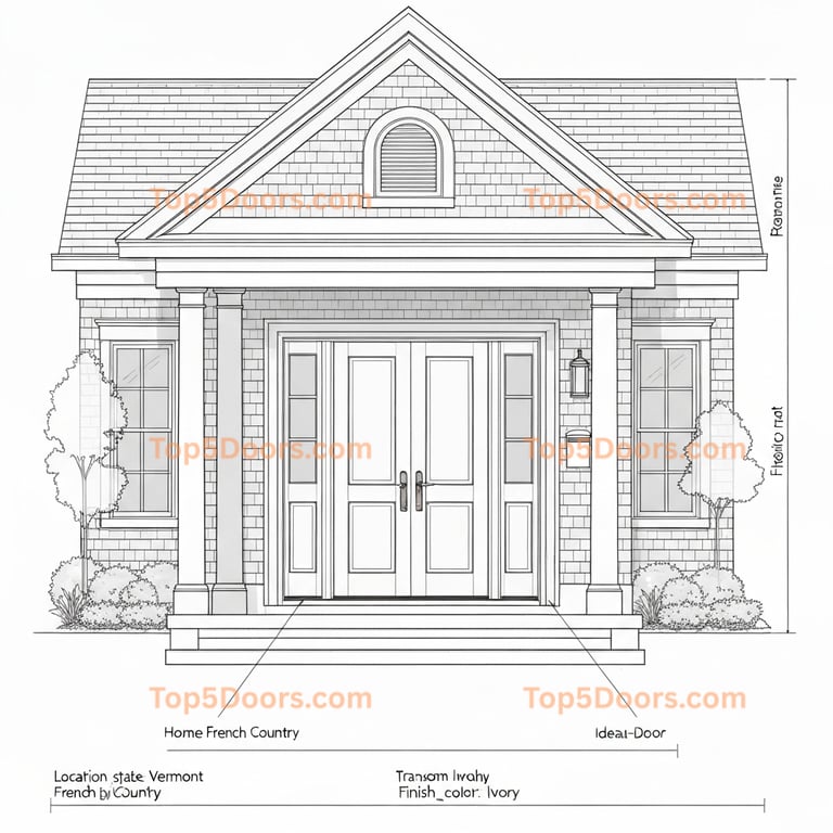 Vermont french door french country Door
