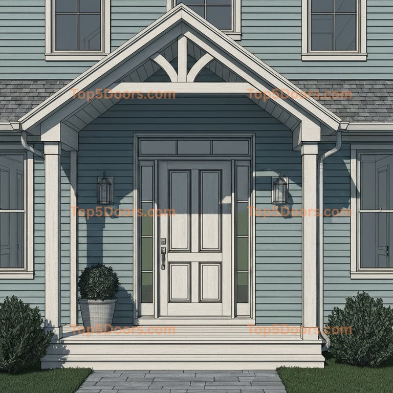 Vermont front entry door traditional american Door