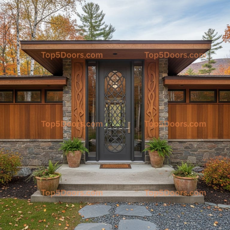 Vermont patio door mid-century modern Door