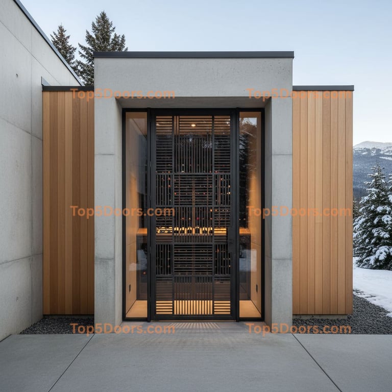 Vermont wine cellar door minimalist Door