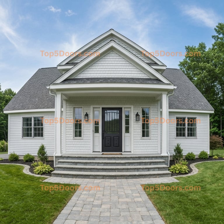 Vermont wrought iron single cape cod Door