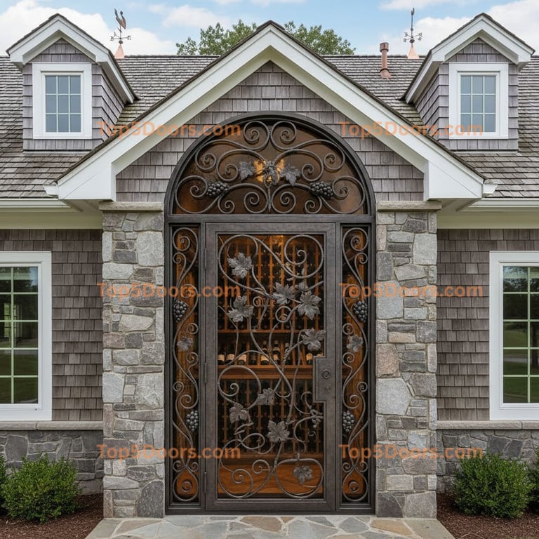 Vine-Adorned Wine Cellar Door