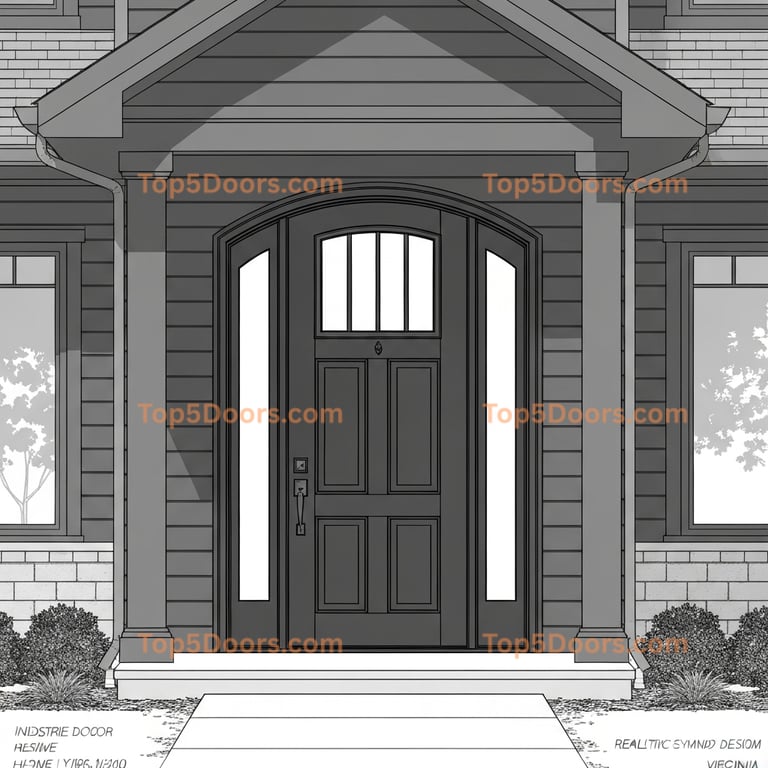 Virginia arched single industrial Door