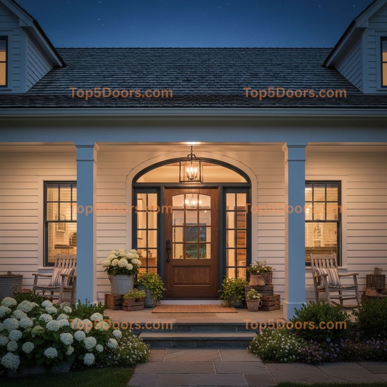 Virginia arched single cape cod Door