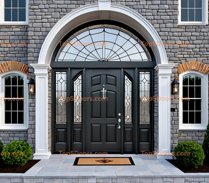 Virginia arched single georgian Door