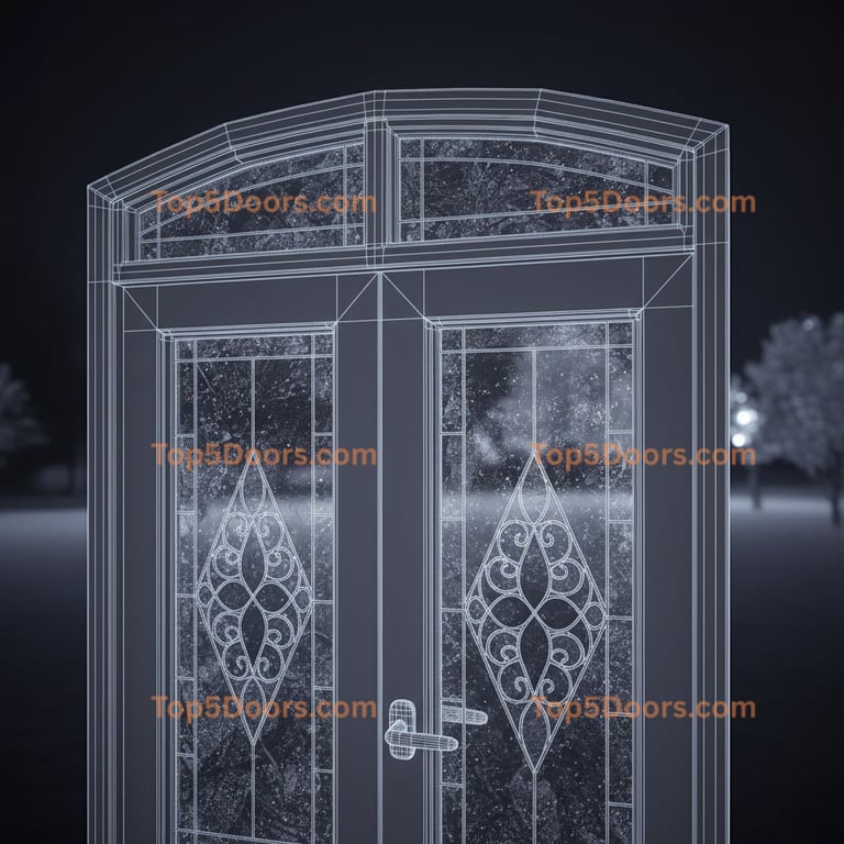 Virginia closet french door mid-century modern Door