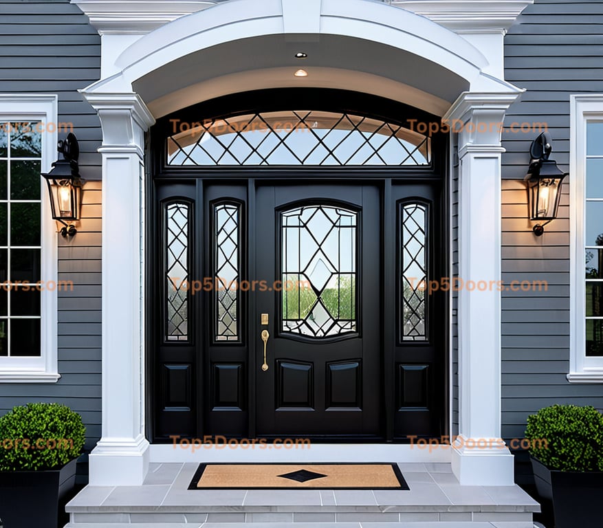 Virginia glass paneled european classic Door