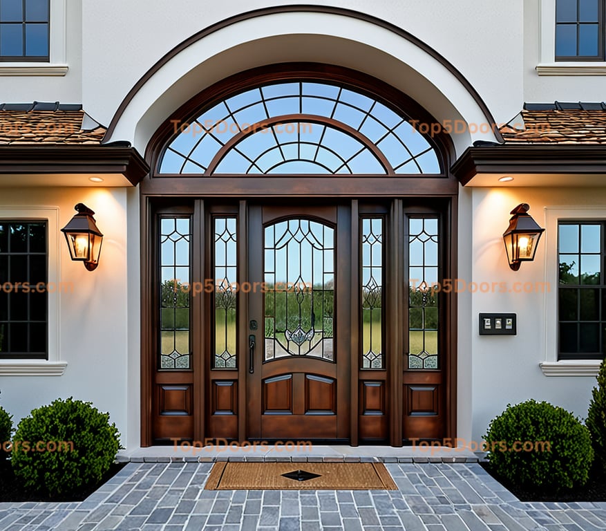 Virginia glass paneled french country Door