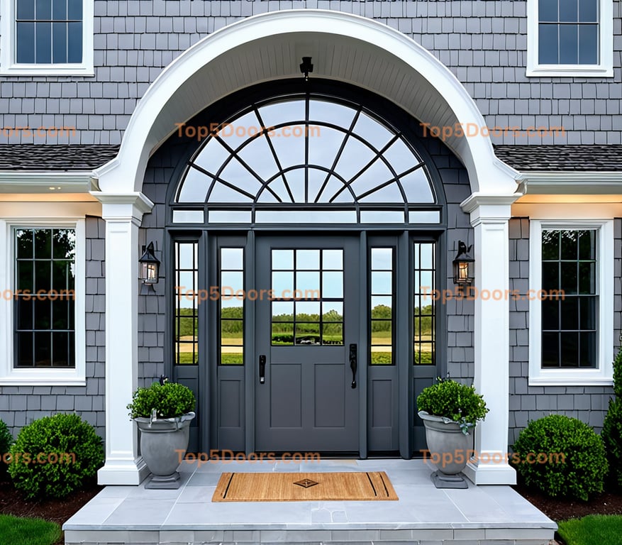 Virginia glass paneled cape cod Door