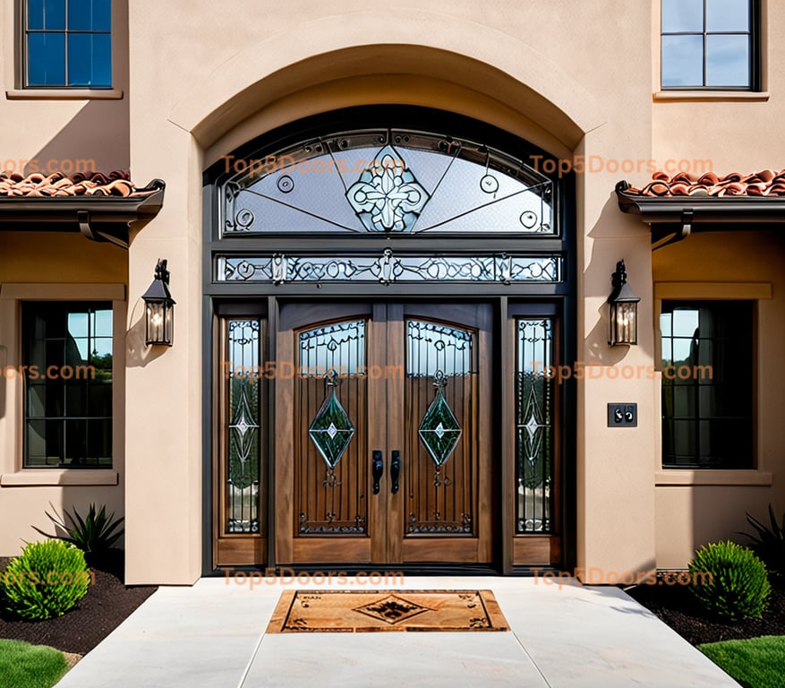 Virginia glass paneled southwestern Door
