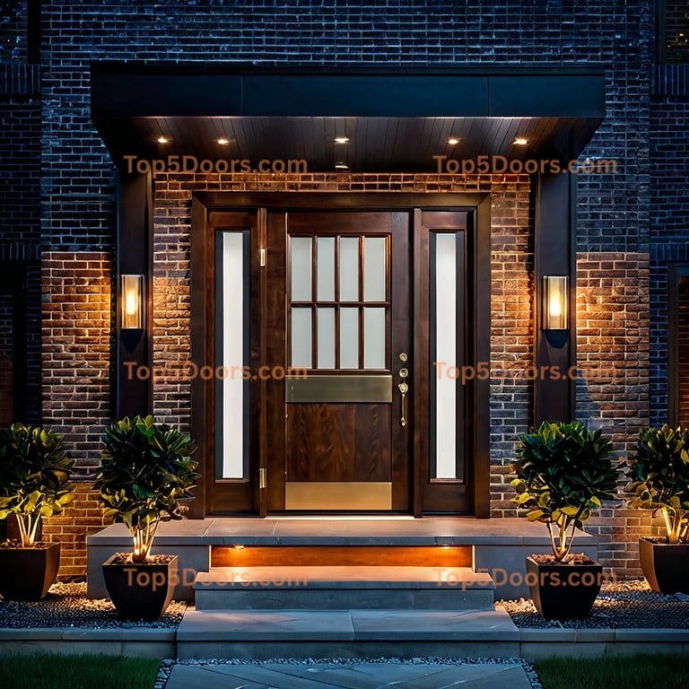 Virginia single mid-century modern Door