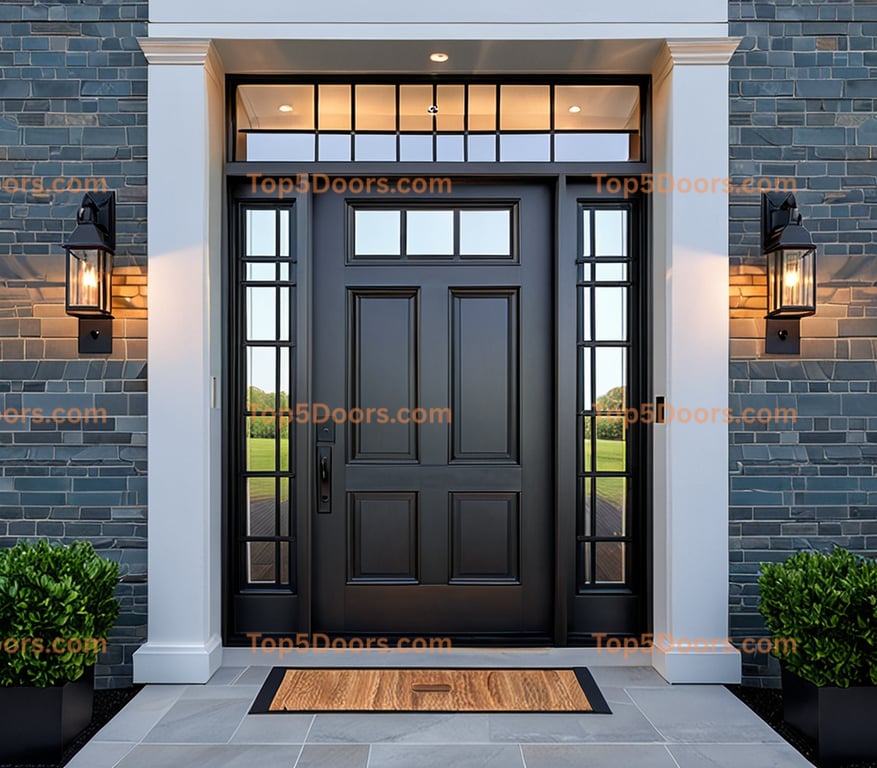 Virginia solid panel industrial Door