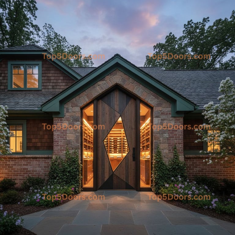 Virginia wine cellar door craftsman Door