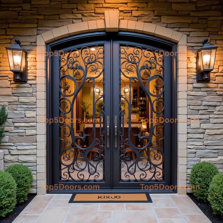 Virginia wine cellar door mid-century modern Door