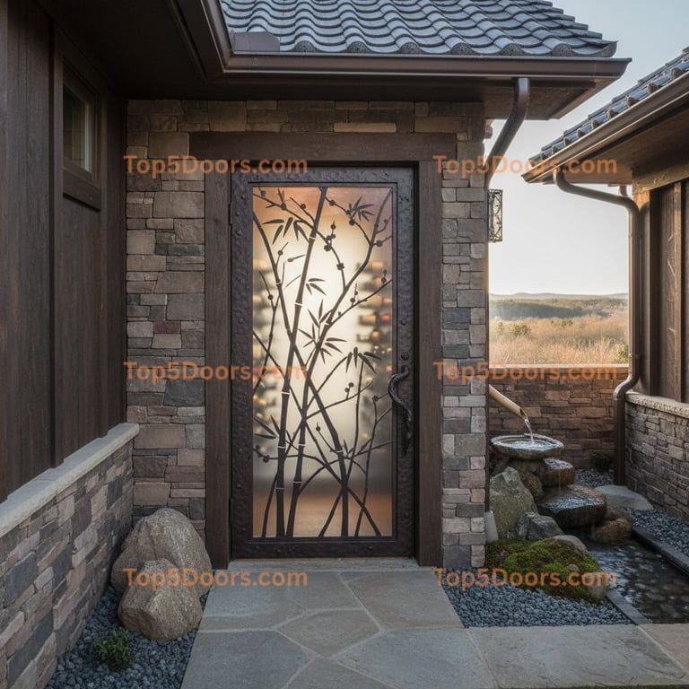 Virginia wine cellar door japanese zen Door
