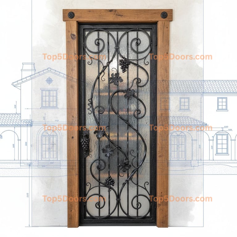 Virginia wine cellar door spanish colonial Door